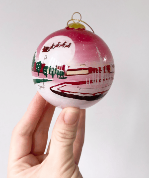 Letchworth Garden City Hand Painted Christmas Bauble