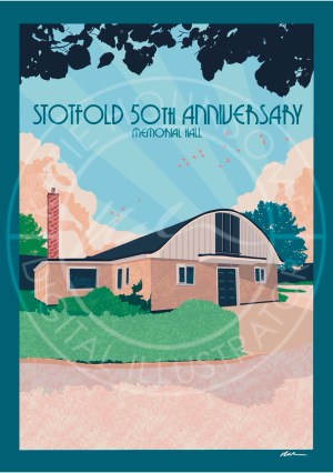 Stotfold Memorial Hall 50th Celebration - Travel Print Design
