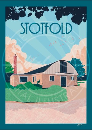 Stotfold Memorial Hall - Travel Print Design