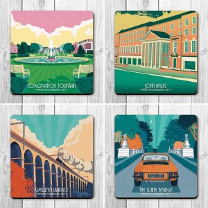 Welwyn Garden City Coaster Set