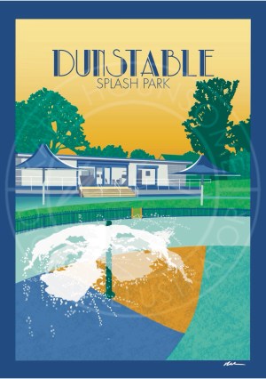 Dunstable – Splash Park – Travel Print Design