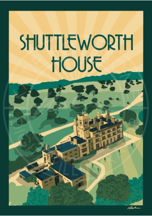 Shuttleworth House - Sunrise - Travel Print Design
